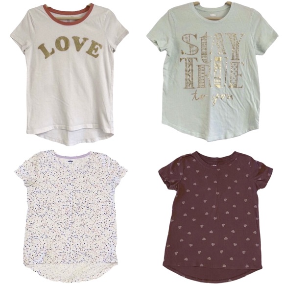 Old Navy Other - Old Navy girls 4 piece tee bundle Large 10/12 years